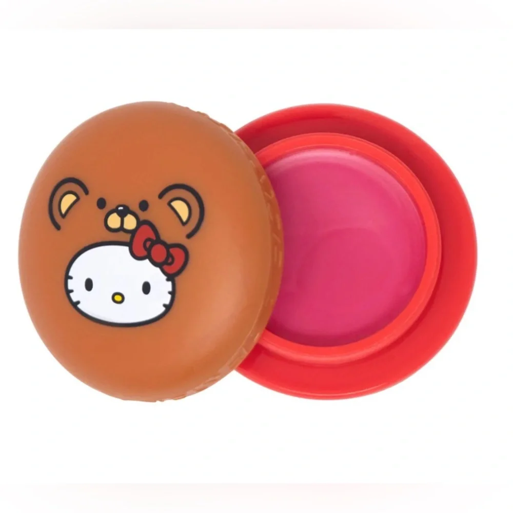 The Crème Shop Sanrio Hello Kitty Macaron Lip Balm-Red Velvet &‎ white chocolate